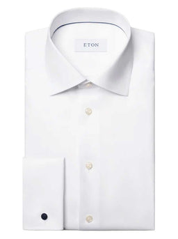 Eton Shirts Eton - Signature Twill Double Cuff White Shirt