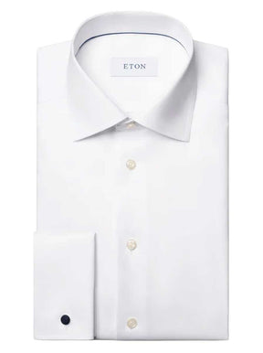 Eton Shirts Eton - Signature Twill Double Cuff White Shirt