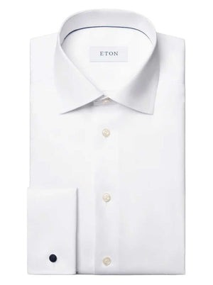 Eton Shirts Eton - Signature Twill Double Cuff White Shirt
