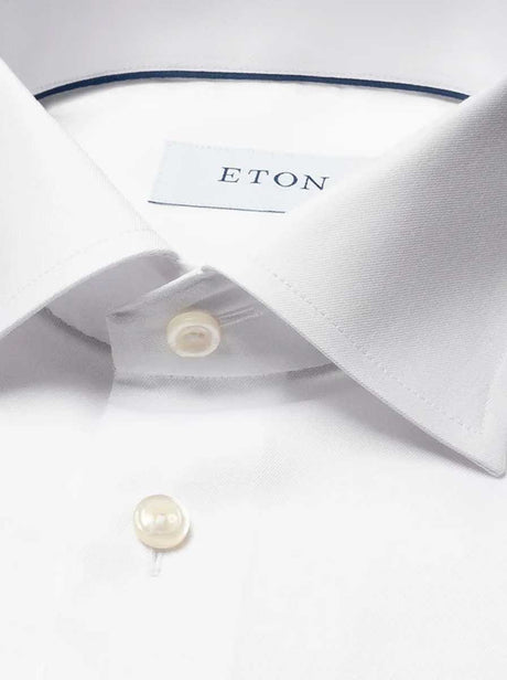 Eton Shirts Eton - Signature Twill Double Cuff White Shirt