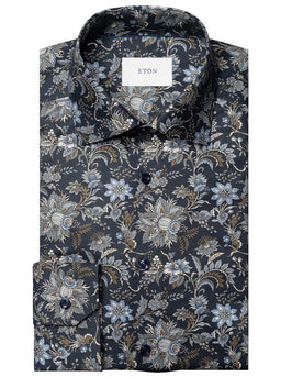 Eton Shirts Eton - Signature Twill Floral Print Shirt