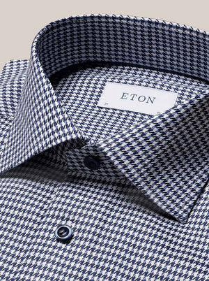 Eton Shirts Eton - Signature Twill Hounds Tooth