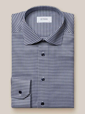 Eton Shirts Eton - Signature Twill Hounds Tooth