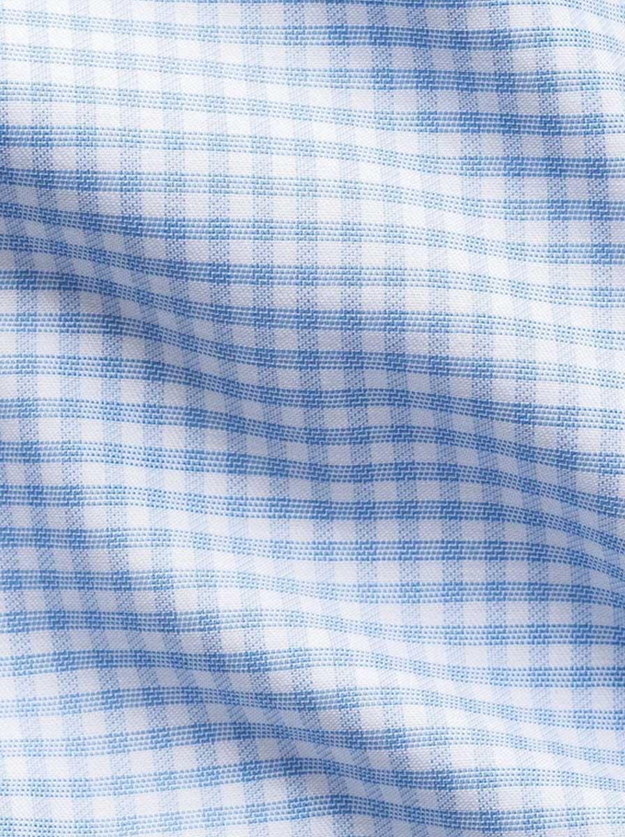 Eton Shirts Eton - Signature Twill Light Blue Check Shirt