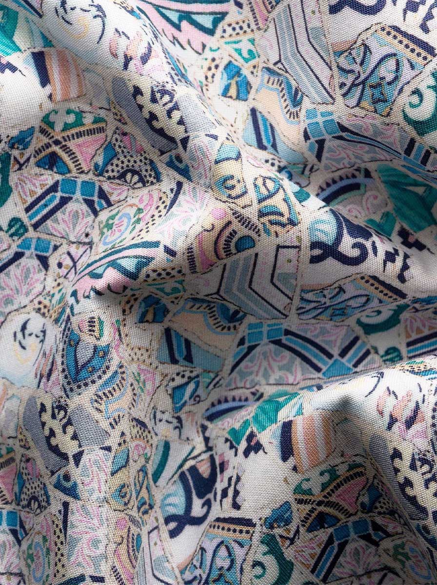 Eton Shirts Eton - Signature Twill Patchwork Multicoloured Shirt