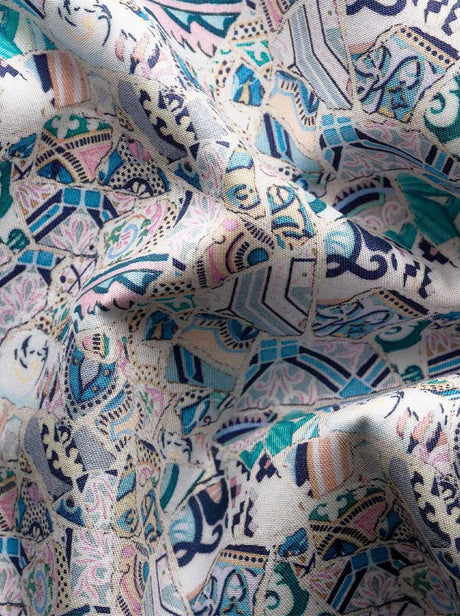 Eton Shirts Eton - Signature Twill Patchwork Multicoloured Shirt