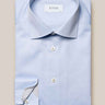 Eton Shirts Eton - Signature Twill Shirt - Geometric Trim Details