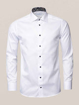 Eton Shirts Eton - Signature Twill Shirt - Paisley Contrast Details