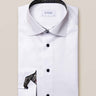 Eton Shirts Eton - Signature Twill Shirt - Paisley Contrast Details