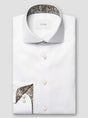 Eton Shirts Eton - Signature Twill White Shirt w/ Paisley Details