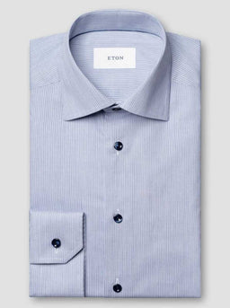 Eton Shirts Eton - Striped Cotton TENCEL™ Lyocell Shirt