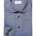Eton Shirts Eton - Textured Twill Shirt w/ Paisley Print Trim