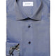 Eton Shirts Eton - Textured Twill Shirt w/ Paisley Print Trim