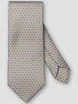 Eton Ties Eton - Geometric Printed Beige Silk Tie