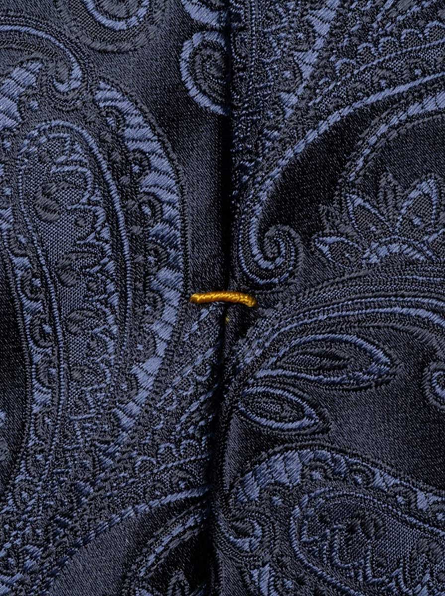 Eton Ties Eton - Paisley Woven Navy Silk Tie