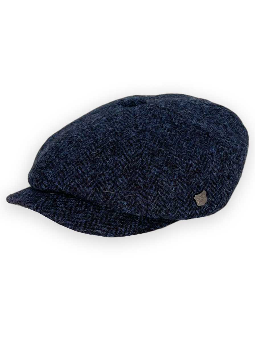 Failsworth Headwear Failsworth - Harris Tweed Herringbone 8 Panel Flat Cap