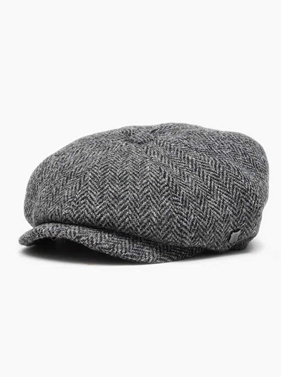 Failsworth Headwear Failsworth - Harris Tweed Herringbone 8 Panel Flat Cap