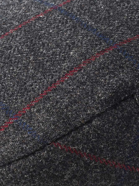 Failsworth Headwear Failsworth - Waterproof Lovat Tweed Charcoal Flat Cap 001628 226