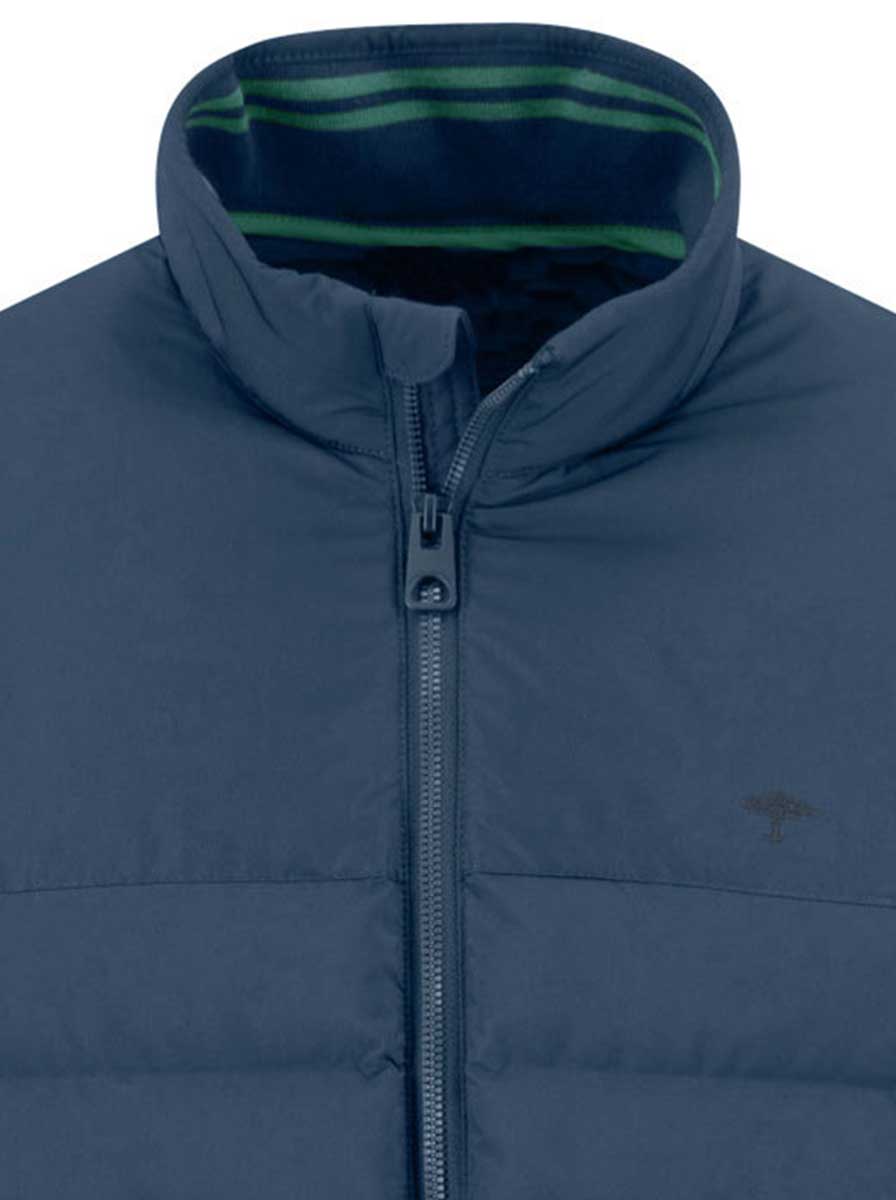 Fynch Hatton Coats Fynch Hatton - Misty Blue Quilted Bomber Jacket