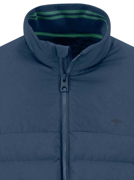 Fynch Hatton Coats Fynch Hatton - Misty Blue Quilted Bomber Jacket