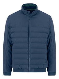 Fynch Hatton Coats Fynch Hatton - Misty Blue Quilted Bomber Jacket