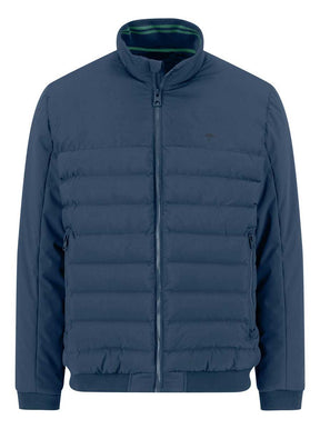 Fynch Hatton Coats Fynch Hatton - Misty Blue Quilted Bomber Jacket