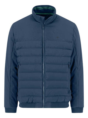 Fynch Hatton Coats Fynch Hatton - Misty Blue Quilted Bomber Jacket