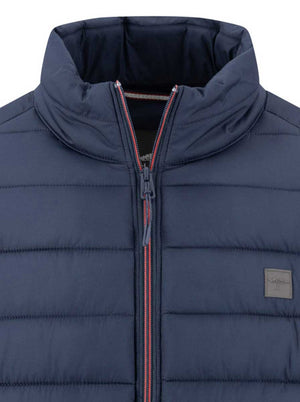 Fynch Hatton Coats Fynch Hatton - Navy Quilted Bomber Jacket