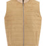 Fynch Hatton Gilets Fynch Hatton - Faux Suede Quilted Taupe Hybrid Gilet