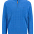 Fynch Hatton Knitwear & Jumpers Fynch Hatton - 1/4 Zip Cotton Cable Knit Strong Blue Jumper