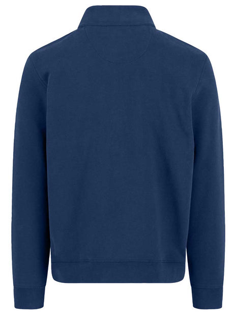 Fynch Hatton Knitwear & Jumpers Fynch Hatton - 1/4 Zip Navy Sweatshirt