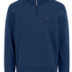Fynch Hatton Knitwear & Jumpers Fynch Hatton - 1/4 Zip Navy Sweatshirt