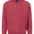 Fynch Hatton Knitwear & Jumpers Fynch Hatton - 1/4 Zip Superfine Cotton Berry Jumper