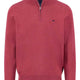 Fynch Hatton Knitwear & Jumpers Fynch Hatton - 1/4 Zip Superfine Cotton Berry Jumper