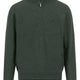 Fynch Hatton Knitwear & Jumpers Fynch Hatton - 1/4 Zip Wool/Cashmere Dark Ivy Jumper