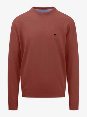 Fynch Hatton Knitwear & Jumpers Fynch Hatton - Cotton Crew Neck Jumper