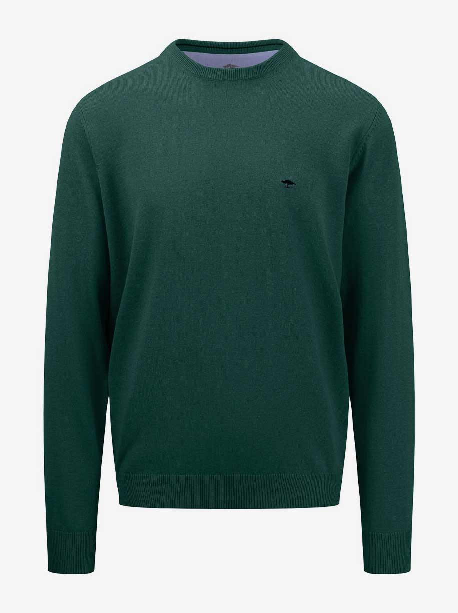 Fynch Hatton Knitwear & Jumpers Fynch Hatton - Cotton Crew Neck Jumper