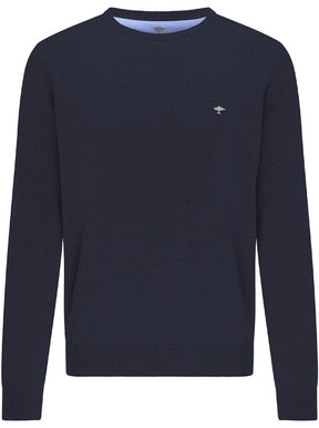 Fynch Hatton Knitwear & Jumpers Fynch Hatton - Cotton Crew Neck Jumper