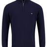 Fynch Hatton Knitwear & Jumpers Fynch Hatton - Cotton Half Zip Jumper