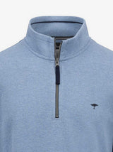 Fynch Hatton Knitwear & Jumpers Fynch Hatton - Cotton Half Zip Sweatshirt