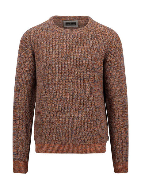 Fynch Hatton Knitwear & Jumpers Fynch Hatton - Cotton Mouline Crew Neck Jumper