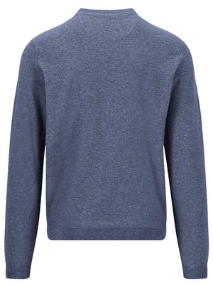 Fynch Hatton Knitwear & Jumpers Fynch Hatton - Crew Neck Cotton/Linen Horizon Jumper