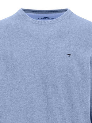 Fynch Hatton Knitwear & Jumpers Fynch Hatton - Crew Neck Superfine Cotton New Breeze Jumper