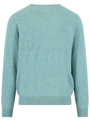Fynch Hatton Knitwear & Jumpers Fynch Hatton - Crew Neck Wool/Cashmere Fern Jumper