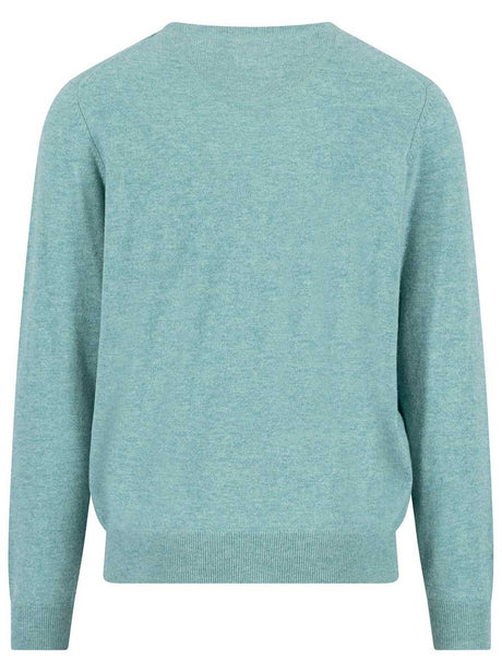 Fynch Hatton Knitwear & Jumpers Fynch Hatton - Crew Neck Wool/Cashmere Fern Jumper