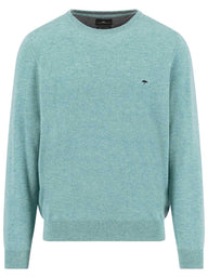 Fynch Hatton Knitwear & Jumpers Fynch Hatton - Crew Neck Wool/Cashmere Fern Jumper