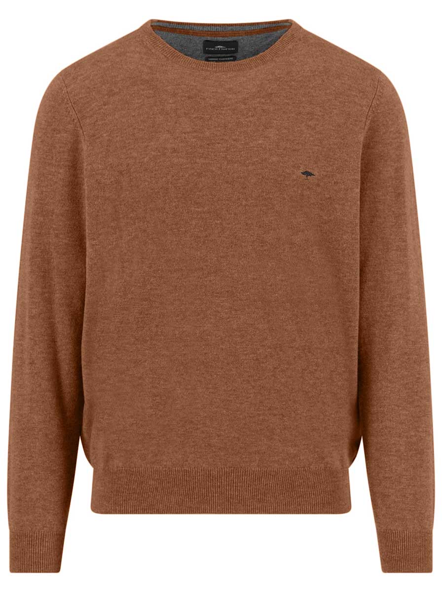 Fynch Hatton Knitwear & Jumpers Fynch Hatton - Crew Neck Wool/Cashmere Hazel Jumper
