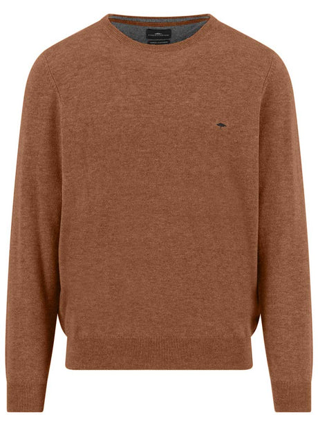Fynch Hatton Knitwear & Jumpers Fynch Hatton - Crew Neck Wool/Cashmere Hazel Jumper