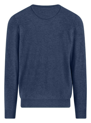 Fynch Hatton Knitwear & Jumpers Fynch Hatton - Crew Neck Wool/Cashmere Night Jumper
