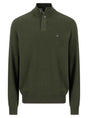 Fynch Hatton Knitwear & Jumpers Fynch Hatton - Cypress 1/4 Zip & Button Cotton Jumper